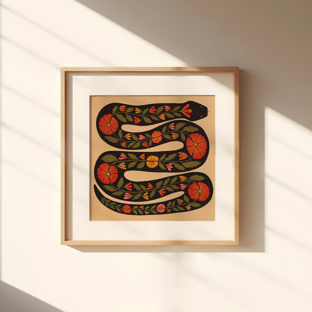 Prairie Snake Art Print