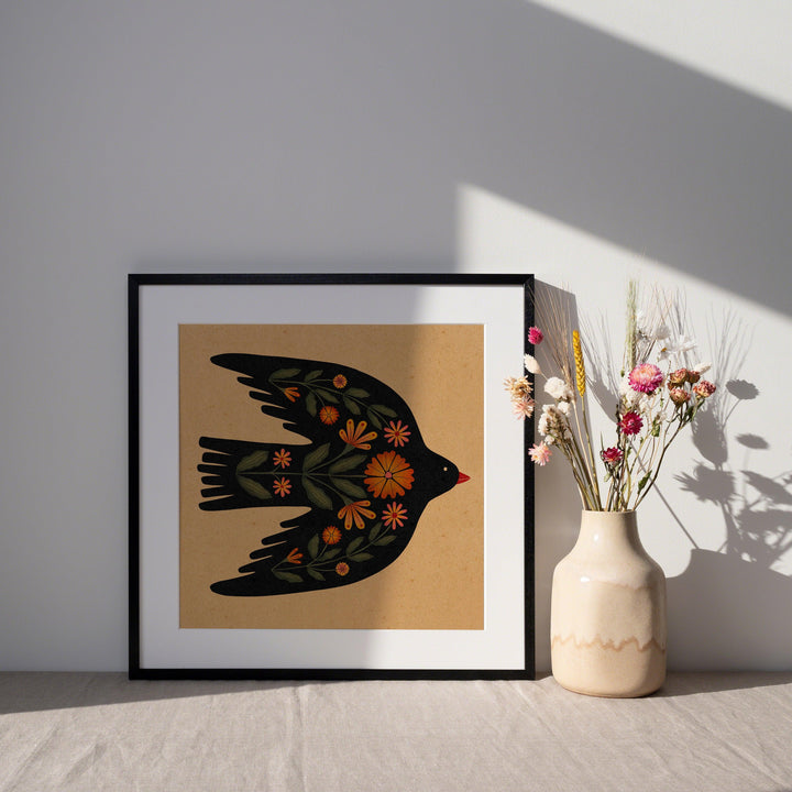 Cascade Mountain Bird Art Print