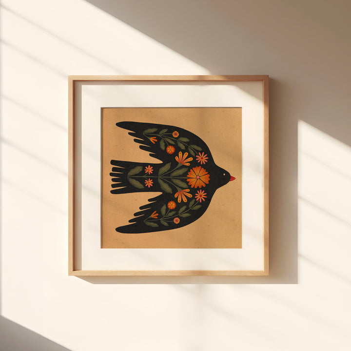 Cascade Mountain Bird Art Print