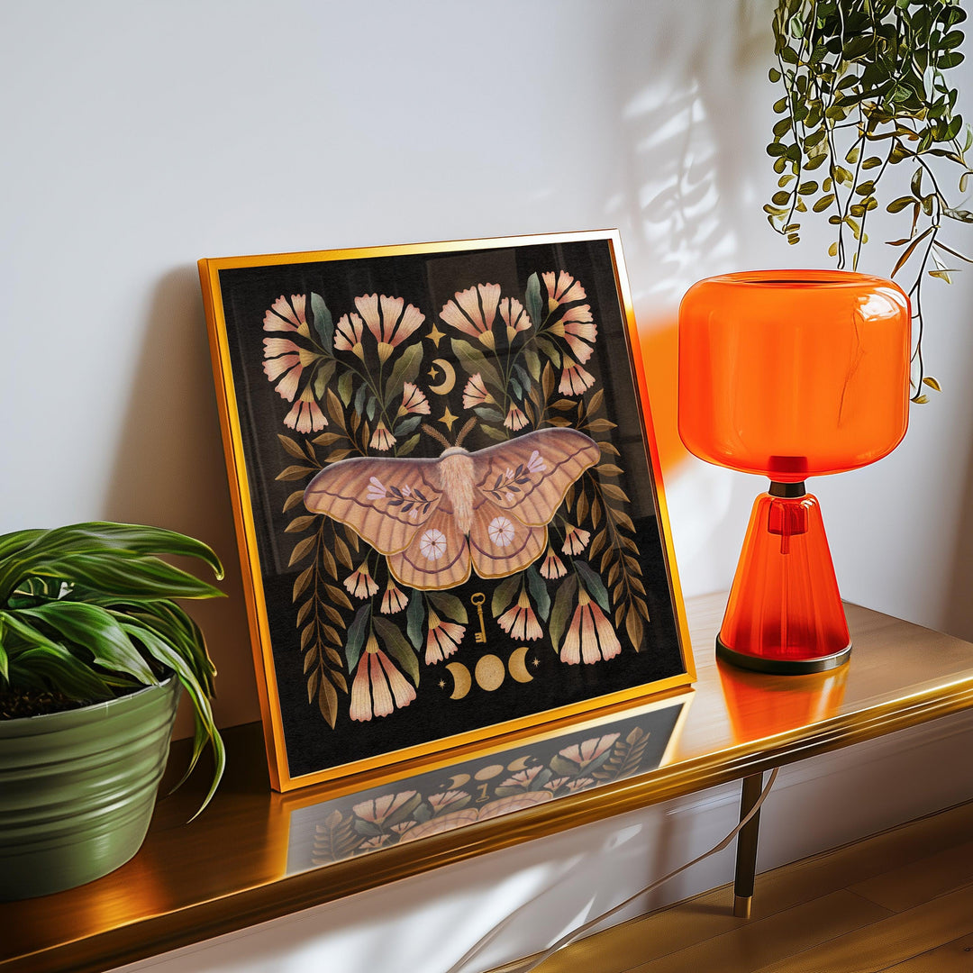 Emperor Gum Moth Art Print