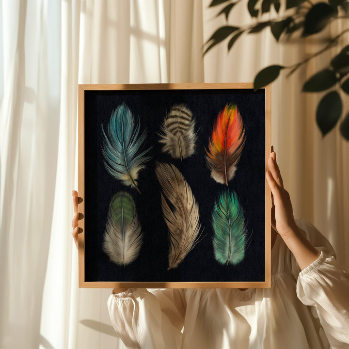 Feather Study Art Print