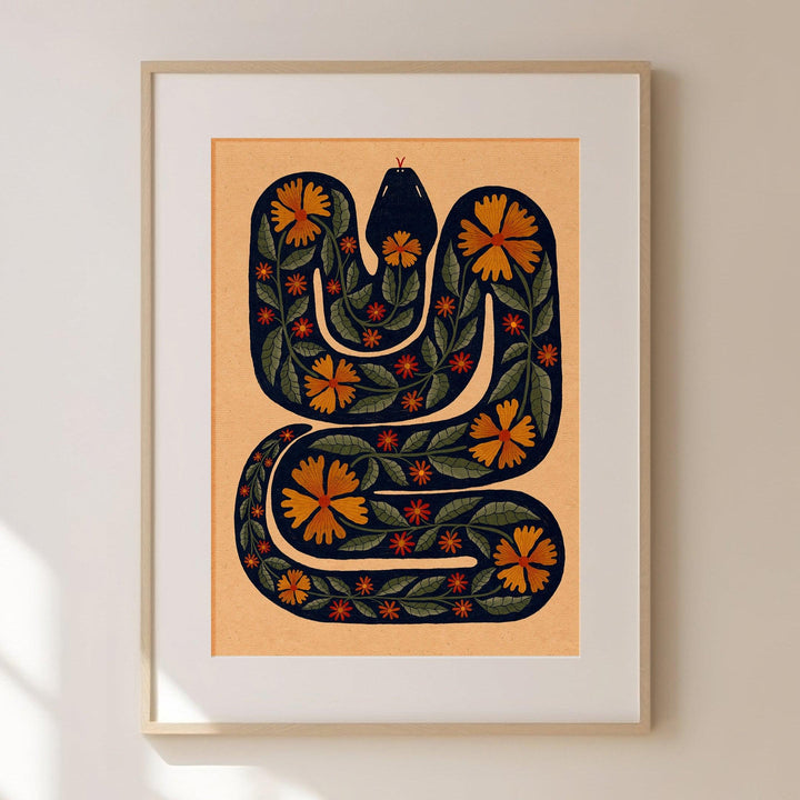 Meadow Serpent Art Print