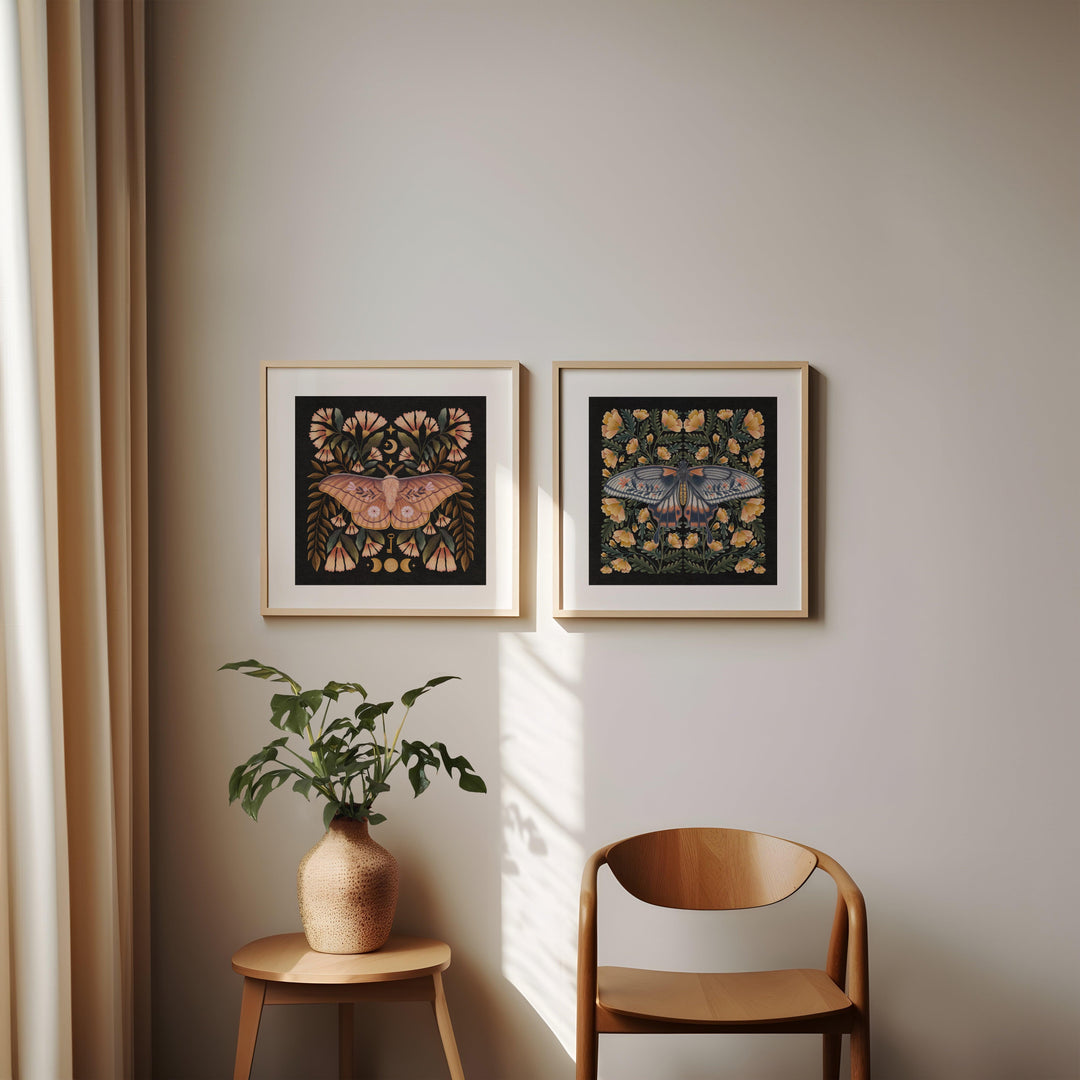 Emperor Gum Moth Art Print