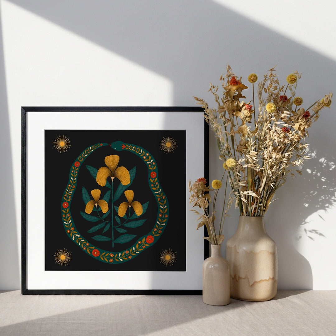 Sun Snake Art Print