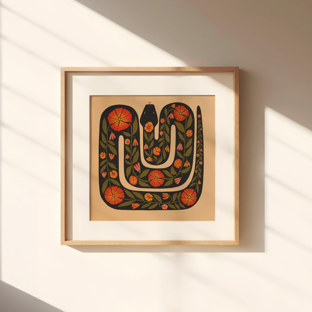 Truckee River Snake Art Print