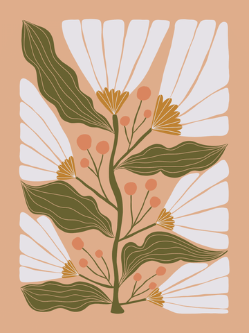 Abstract Flower Illustration 