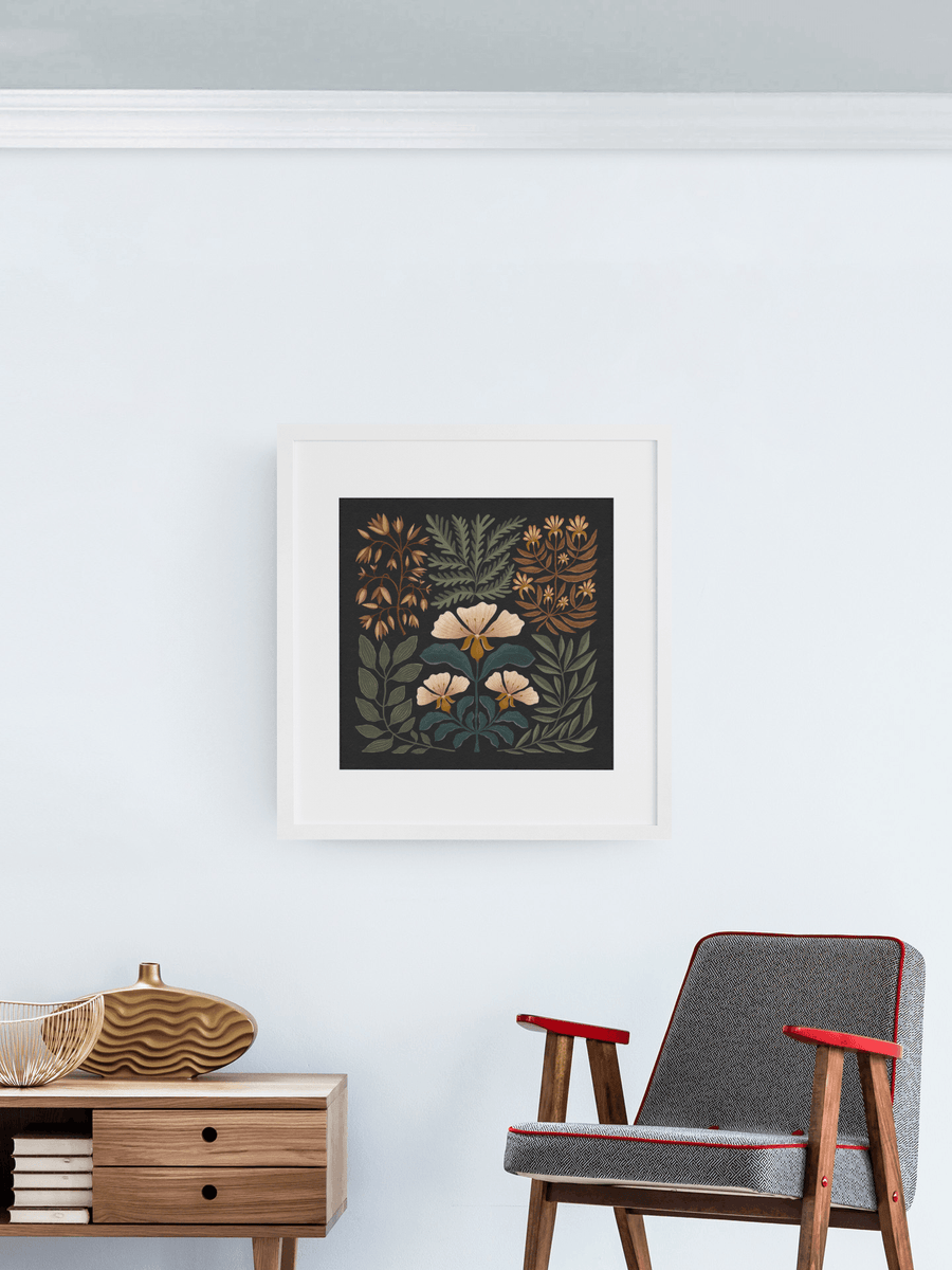 Botanical Flower Illustration | Twilight Botanical Art Print | High ...